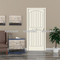 Puerta de pintura de materia prima extruida WPC